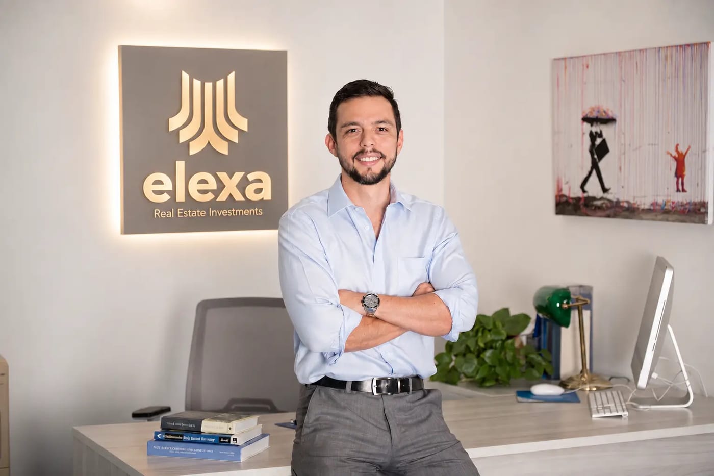 Luis Puerto, CEO de Elexa Group, en las oficinas de Elexa